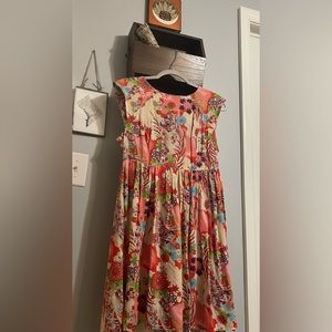 Floral Multicolor Women's Dress